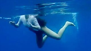 Horny Sexy Babe In The Pool And Lesbos In Sea At Tenerife