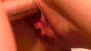Stepsister Sucks Taste Of Large Penis With Her Pierced Tongue