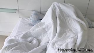 Stepmom rides her stepson while dad is in the bathroom