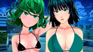 1 PUNCH FIANCE FUBUKI AND TATSUMAKI THREESOME ASIAN CARTOON COMPILATIONS