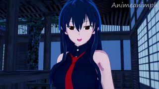 Tatsumi Mounts with Akame - AKAME GA CARTOON