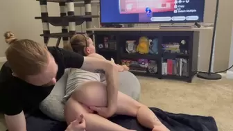 Gamer Whore Makes Me Eat Her Butt While She Plays Her Favorite Game