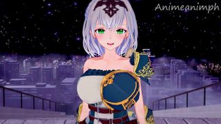 HOLOLIVE VTUBER SHIROGANE NOEL CARTOON