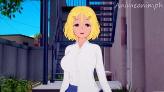 Fucking Sakura from Don't toy with me Nagatoro San - Hentai Cartoon