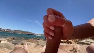 Sex on the beach with an 18-year-mature slut