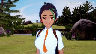 POKEMON SCARLET AND VIOLET NEMONA CARTOON