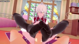 Asian Cartoon POINT OF VIEW Feet Ariane Glenys Maple Skeleton Knight in Another World