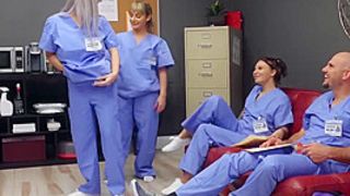 Colleagues Wont Let Noob Nurse Get Poked In Piece