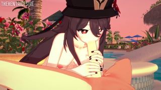 HU TAO DEEPTHROAT ANIME GENSHIN IMPACT