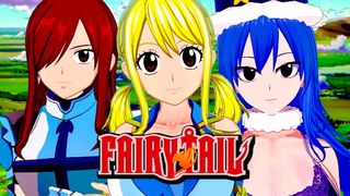 FAIRY TAIL ASIAN CARTOON 3D SET OF (Lucy, Erza, Juvia)