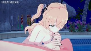 FISCHL ENJOYS SWALLOWING PENISES CARTOON GENSHIN IMPACT