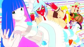 PANTY AND STOCKING WITH GARTERBELT CARTOON 3D COMPILATIONS