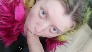 Sweet Schoolgirl In A Jacket Learns To Do A Oral Sex And Gets Of Spunk On Her Face And Jacket