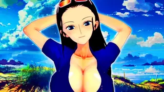 Luffy Takes Cream-Pie Vacations with Nico Robin from 1 Piece - Asian Cartoon Anime 3d Point Of View Uncensored