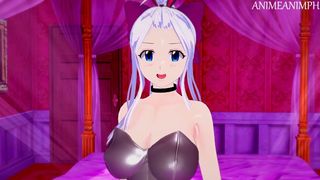Mirajane Strauss Banged by Natsu in Bunny Lady Costume Until Cream Pie - Fairy Tail Anime 3d