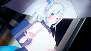 Gawr Gura and her Vtuber Friends Get Many Creampies - Asian Cartoon Anime 3d Compilations