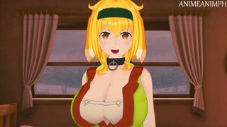 Buying Roxanne and her Massive Titties to Fuck Until Cream-Pie - Isekai Meikyuu de Harem Hentai Anime 3d