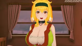 Buying Roxanne and her Massive Titties to Fuck Until Cream-Pie - Isekai Meikyuu de Harem Hentai Anime 3d