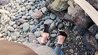 Sperm In My Mouth - Fine Risky Public Beach Oral Sex On First Tinder Date