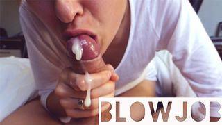Morning BLOWJOB from STEP SISTER Teen, ORAL CREAMPIE Pulsating POV
