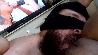 blow me make me ejaculate in your wild mouth, do you like to lick a vagina?