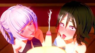 SELF PERSPECTIVE: A NIGHT ALONE WITH NAZUNA NANAKUSA AND AKIRA ASAI YOFUKASHI NO UTA HENTAI ASIAN CARTOON SET OF