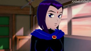 Fucking Raven from Teeny Titans Until Cream Pie - Hentai Anime 3d Uncensored