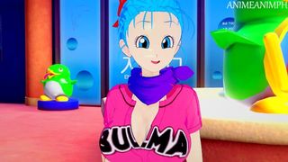 Bulma Detected 2 Humongous Dragon Balls in Goku's Pant so They Banged - Hentai Anime 3d Uncensored