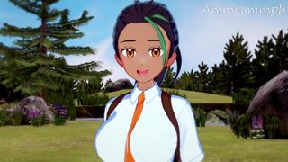 POKEMON SCARLET AND VIOLET RIVAL NEMONA ASIAN CARTOON 3D UNCENSORED