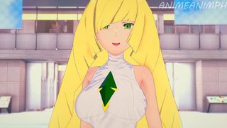POKEMON TRAINER LUSAMINE CARTOON ANIME 3D UNCENSORED