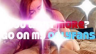 Slobbery Bj From Prick Swallowing Whore! Humongous Cock