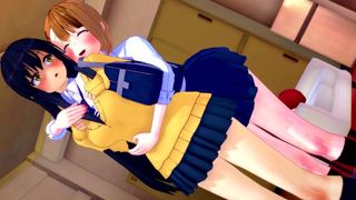 POINT OF VIEW: MIKO AND HANA WANTS TO BE DRILLED ROUGH MIERUKO-CHAN CARTOON