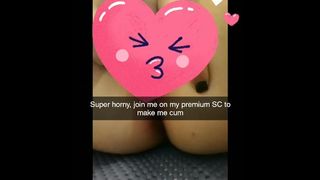 Snap Chat Teaser, Listen to my Wet Pussy and Cute Moans