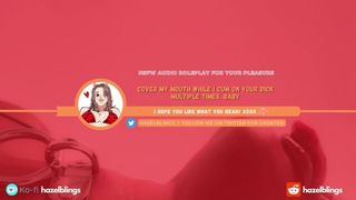 Cover my mouth while i spunk on your penis multiple times [F4M][FEMALE MOANING & CUMMING & ORAL SEX SOUNDS ]