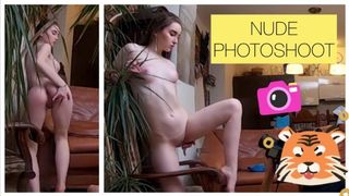 BTS - booty the scenes - Nude Photoshoot with Adele Hotness Part two