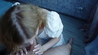 Stepsister Blowed While Parents Are Not At Home