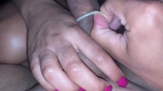 at the doctor's appointment she saw my dong and couldn't resist and ended up playing with it