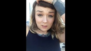 CHEERLEADER FELICIA FISHER PISS AND FLASH IN NATURE