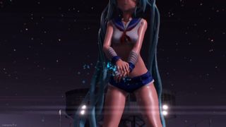 MMD Hot Miku at A Jetty [by Ecchi.iwara.tv/users/ley-line-walker]