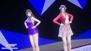 [MMD] TAEYEON - INVU Aerith Tifa Lockhart Attractive Kpop Dance Final Fantasy Uncensored Cartoon