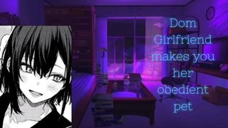 F4A Pet play Gf ASMR Roleplay pet listener female dom speaker