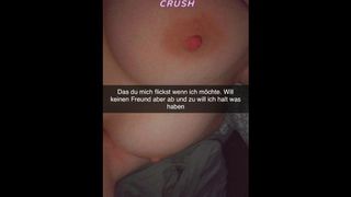 18 year cougar German whore wants lover to cheat on GF Snapchat