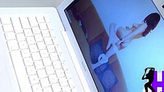 Teeny Maid showing giant breast and striptease her lingerie