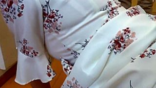 Small Titted Brunette Youngster Fingering On The Bed