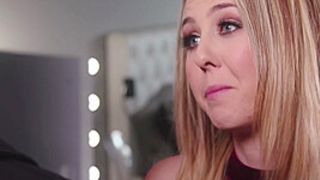 GIRLSWAY - Alluring Lactating Boss Squirts Her Milk All Over Babysitter Abella Danger And Gets Fingered