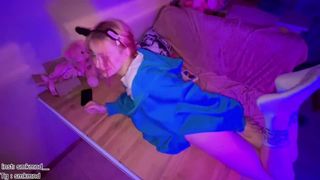 Отшлепал по полной, потом трахнул на столе .