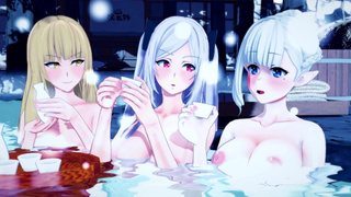 SHOWING EXCALIBUR TO ALEXIA MIDGAR, BETA & ROSE ORIANA 