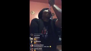 Was on Michael Blackson Titty Tuesday Live Sucks Dildo on Live Ig@newbackpa