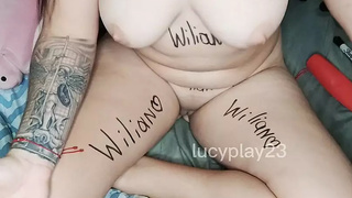 I wrote the name of a follower on my body and masturbated on his behalf