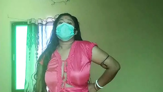 Indian bitch In charming pink Dress